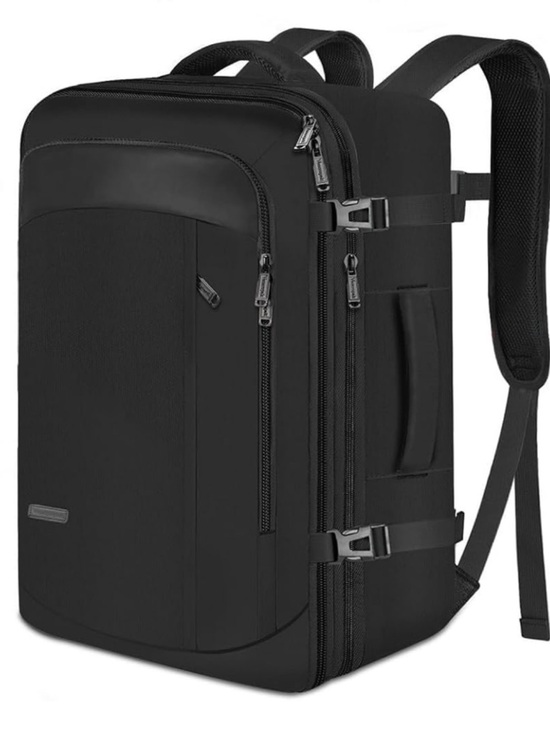 Other - Black 50L Travel Backpack Carry-On with Laptop Compartment